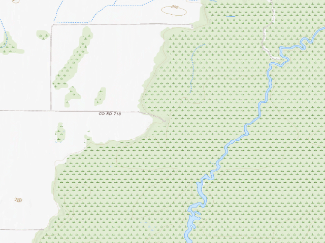 USGS topographic map of Rex Hancock Black Swamp Camping Area #3