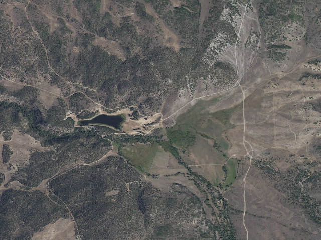 Aerial image of Rex Reservoir CUA Dispersed
