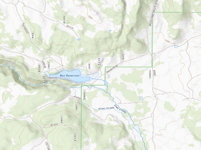 USGS topographic map of Rex Reservoir CUA Dispersed