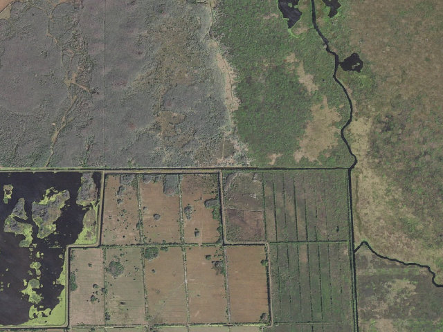 Aerial image of Reynolds Cabin (Three Forks Conservation Area)