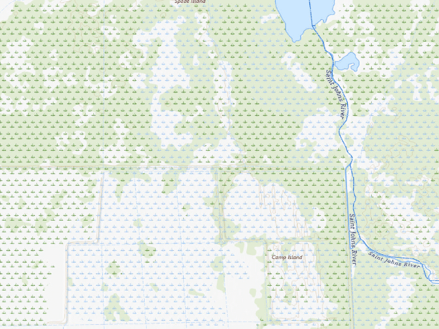 USGS topographic map of Reynolds Cabin (Three Forks Conservation Area)