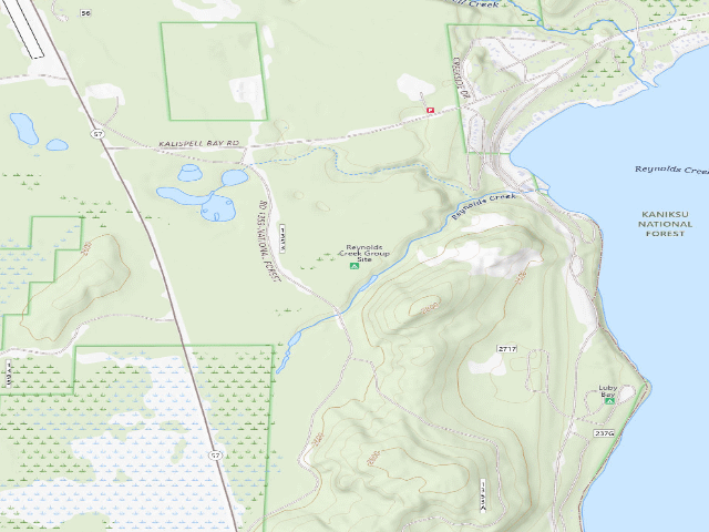 USGS topographic map of Reynolds Creek Group Site