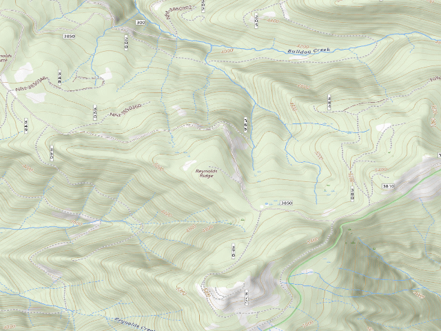 USGS topographic map of Reynolds Shelter