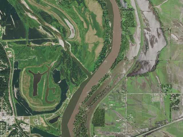 Aerial image of Rhoden WMA