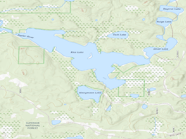 USGS topographic map of Rice Lake Site 3