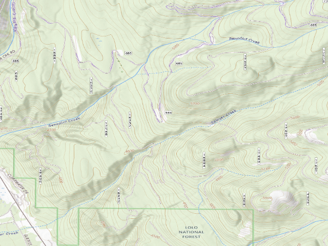 USGS topographic map of Rice Ridge 01