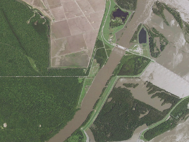 Aerial image of Richard K. Yancey WMA primitive camping area 2