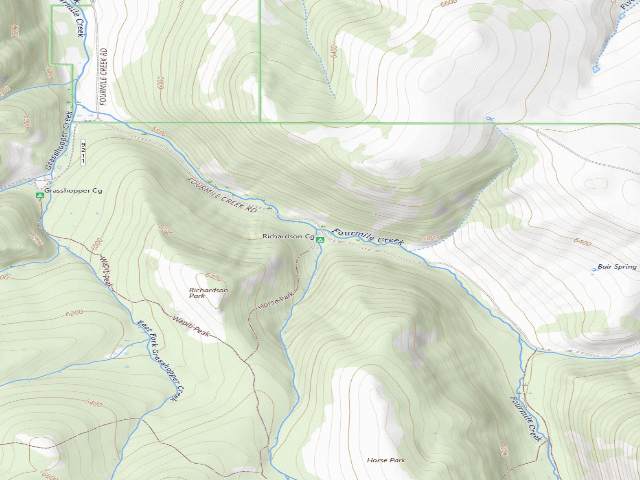 USGS topographic map of Richardson Cg