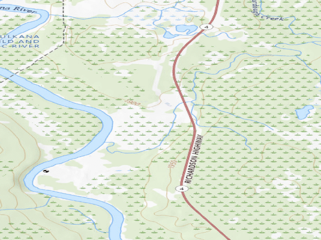 USGS topographic map of Richardson Highway