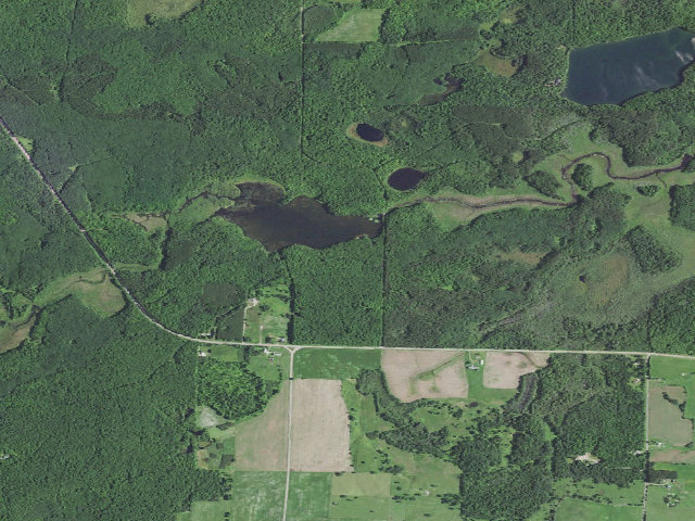 Aerial image of Richardson Lake Campground