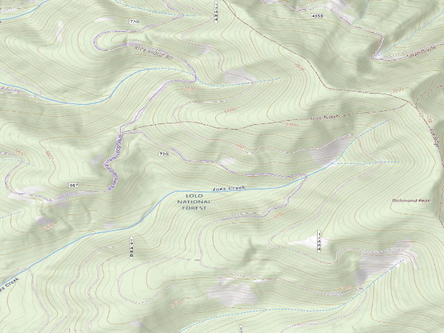 USGS topographic map of Richmond Ridge 11