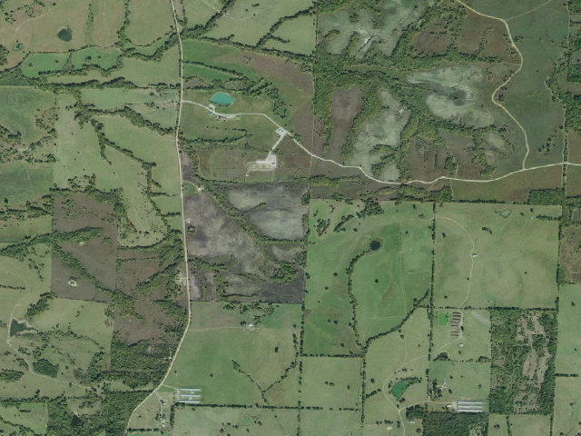 Aerial image of Rick Evans Grandview Prairie Camping Area #1
