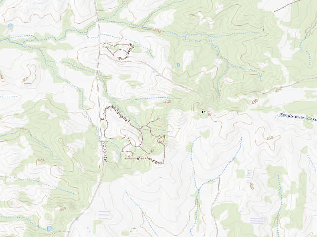 USGS topographic map of Rick Evans Grandview Prairie Camping Area #1