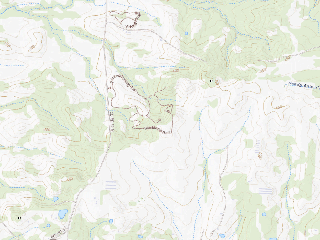 USGS topographic map of Rick Evans Grandview Prairie Camping Area #3