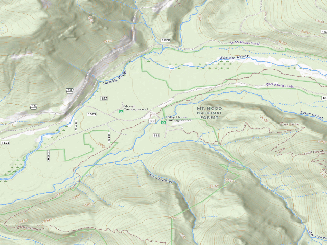 USGS topographic map of Riley Horse