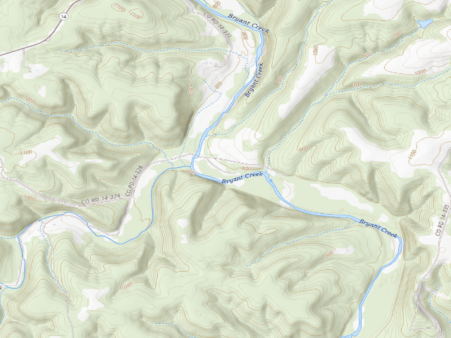 USGS topographic map of Rippee Conservation Area