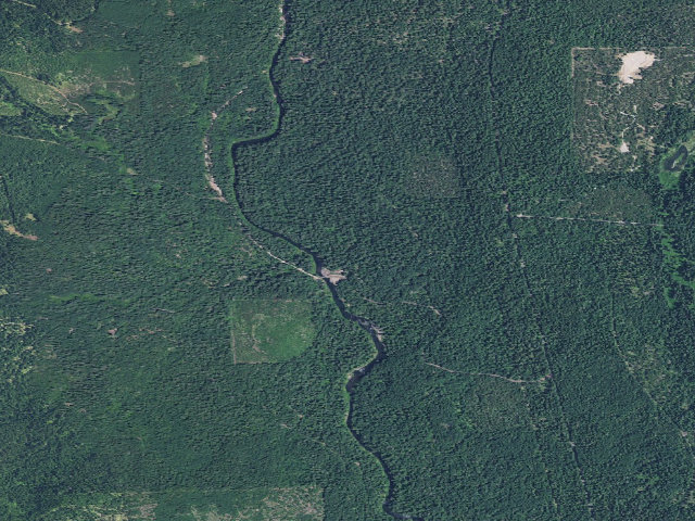 Aerial image of River Bridge Campground