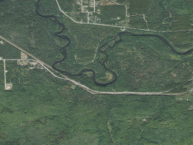 Aerial image of River Dune Campground