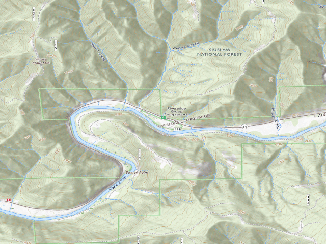 USGS topographic map of River Edge Group Campground
