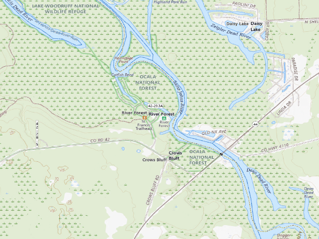 USGS topographic map of River Forest Group Site