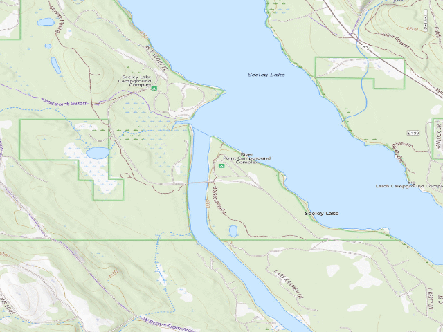 USGS topographic map of River Point Campground Complex