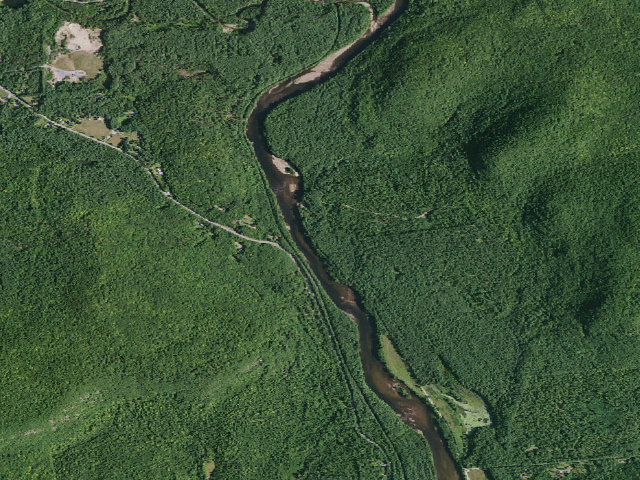 Aerial image of River Road Campsite 5 (Lake George Wild Forest)