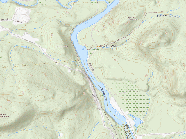 USGS topographic map of River Road Campsite 5 (Lake George Wild Forest)