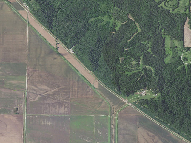 Aerial image of Riverbreaks Conservation Area