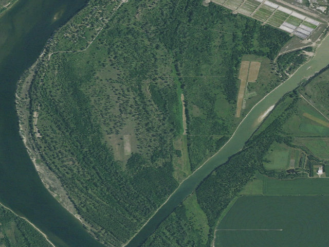 Aerial image of Riverdale WMA (McLean County)