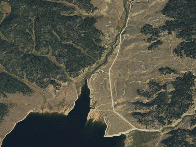 Aerial image of Rivers End Campground