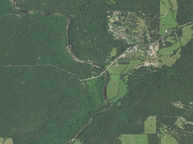 Aerial image of Riverside Campground