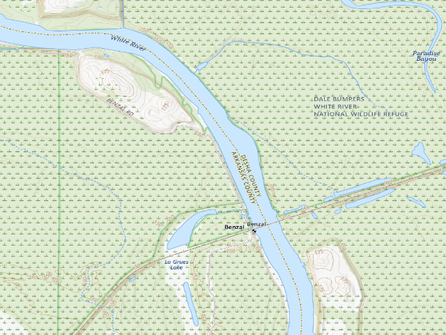 USGS topographic map of Riverside Camping Area #1