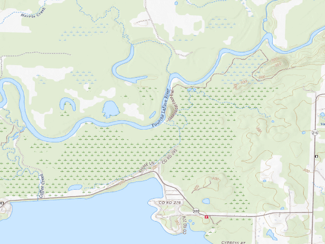 USGS topographic map of Riverside Camping Area (2)