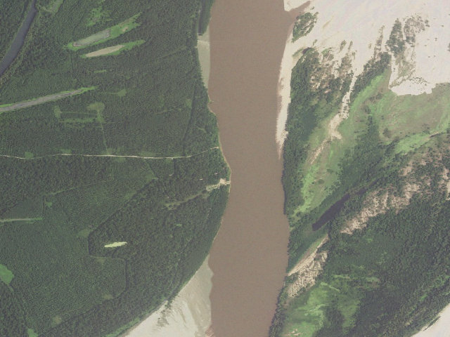 Aerial image of Riverside Camping Area
