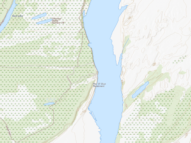 USGS topographic map of Riverside Camping Area