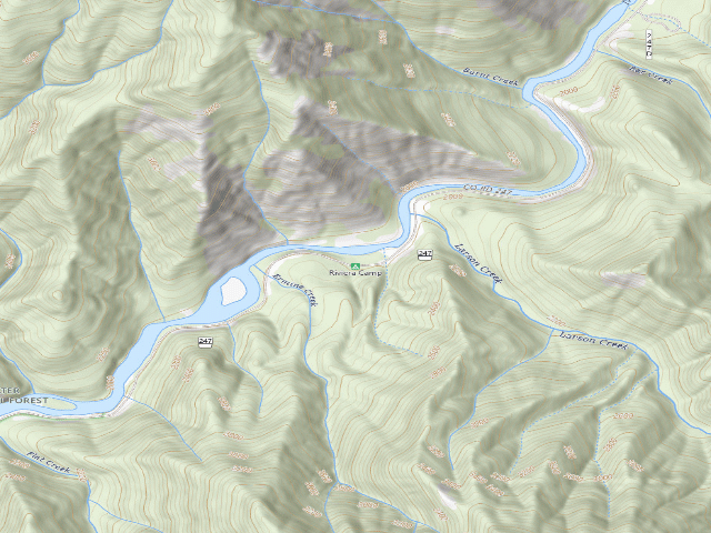 USGS topographic map of Riviera Camp