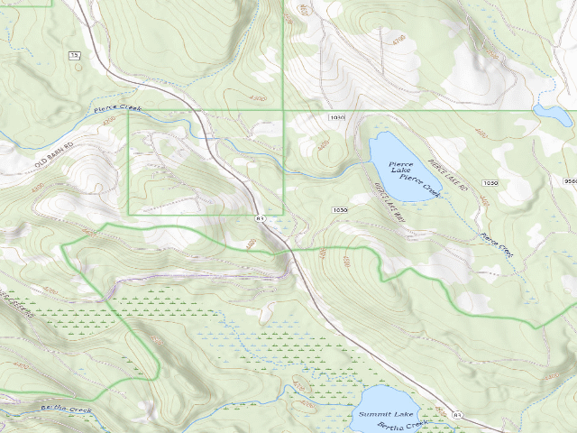 USGS topographic map of Road 1030-1