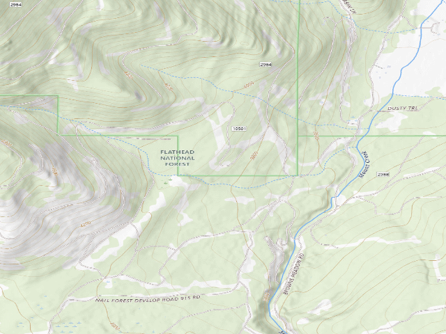 USGS topographic map of Road 10501-3
