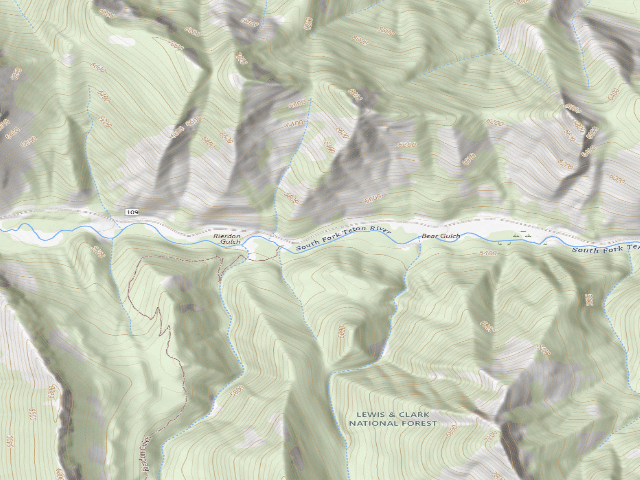 USGS topographic map of Road 109B-01