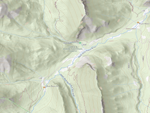 USGS topographic map of Road 109C-01