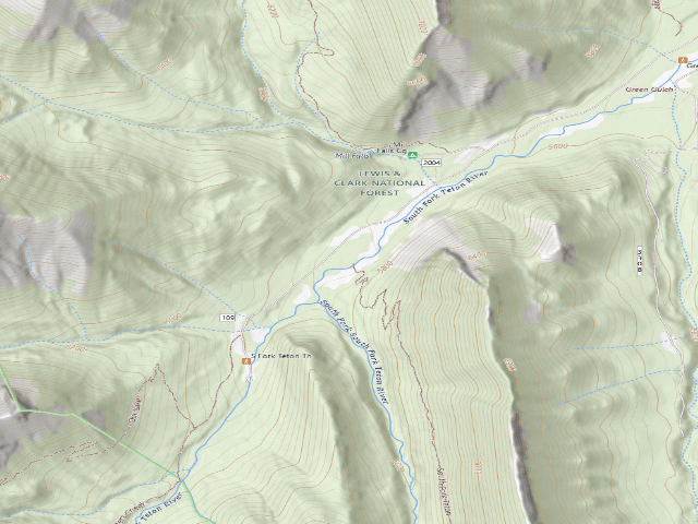 USGS topographic map of Road 109D-01