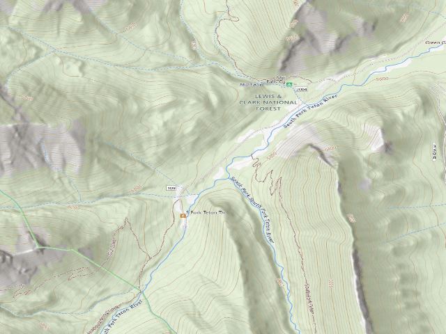 USGS topographic map of Road 109E-01