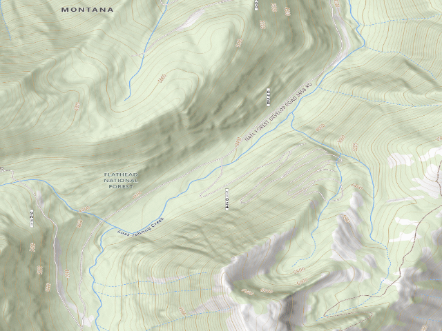 USGS topographic map of Road 11024