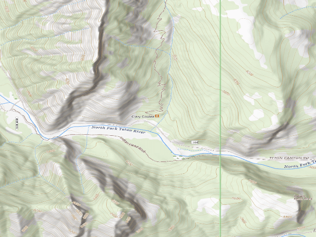 USGS topographic map of Road 144-01