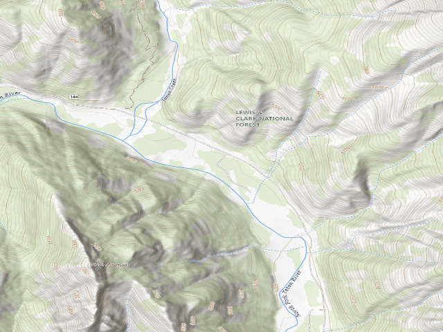 USGS topographic map of Road 144G-01