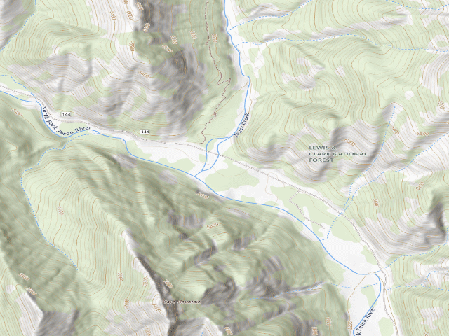 USGS topographic map of Road 144I-01