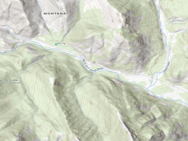 USGS topographic map of Road 144J-01