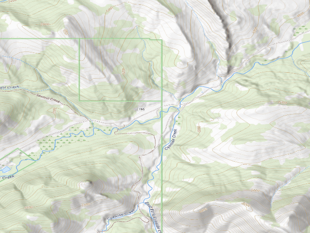 USGS topographic map of Road 196A-01