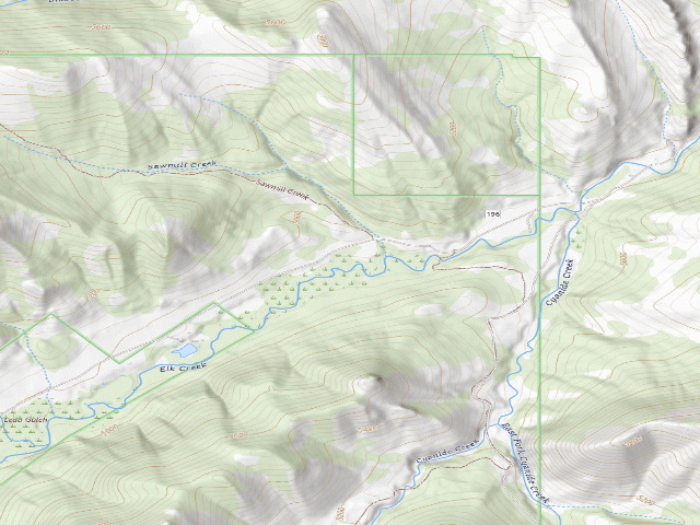 USGS topographic map of Road 196C-02