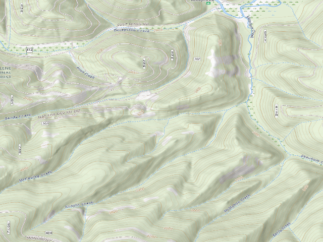 USGS topographic map of Road 202